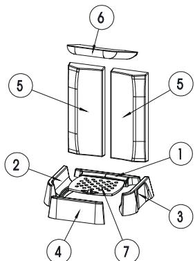 AUSTRO FLAMM GLASS - PROSPETTO DEI RICAMBI PRINCIPALI - 1