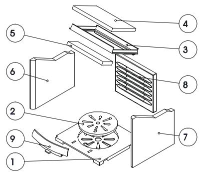 AUSTRO FLAMM GUSSOFEN G3 - DIE WICHTIGSTEN ERSATZTEILE - ÜBERSICHT - 1