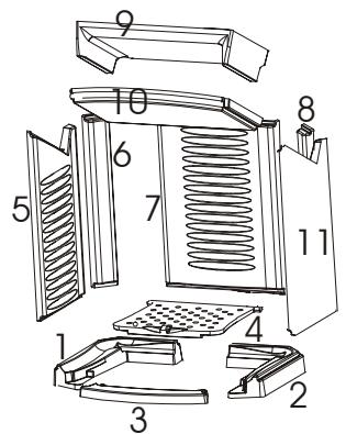 AUSTRO FLAMM PASHA - Principales PIECES détachées - 1