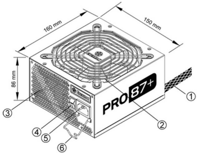 ENERMAX PRO 87 PLUS - NAME OF PARTS - 1
