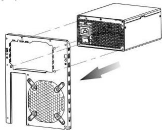 ENERMAX PRO 87 PLUS - AC cord can get loose in many ways. The ENERMAX CordGuard lock can fix your AC cord tightly to the PSU, so that it will not be easily detached and avoid shut-downs of your PC. The following is CordGuard installation: - 1
