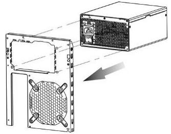 ENERMAX REVOLUTION85PLUS - AC cord can get loose in many ways. The ENERMAX CordGuard lock can fix your AC cord tightly to the PSU, so that it will not be easily detached and avoid shut-downs of your PC. The following is CordGuard installation: - 1