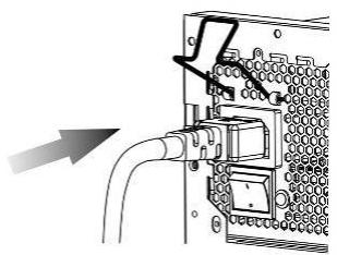 ENERMAX REVOLUTION85PLUS - AC cord can get loose in many ways. The ENERMAX CordGuard lock can fix your AC cord tightly to the PSU, so that it will not be easily detached and avoid shut-downs of your PC. The following is CordGuard installation: - 3