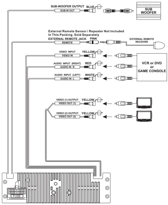 JENSEN VOYAGER JDV8035 - WIRING DIAGRAMS - 1