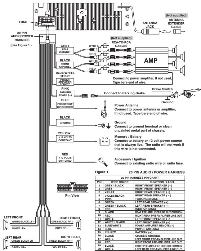 JENSEN VOYAGER JDV8035 - WIRING DIAGRAMS - 2