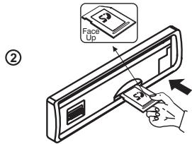JENSEN VOYAGER JDV8035 - Inserting an SD or MMC Card - 3