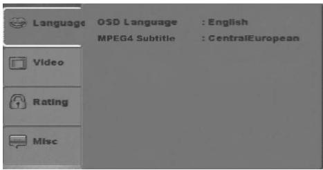 JENSEN VOYAGER JDV8035 - SYSTEM SETUP MENU - 1