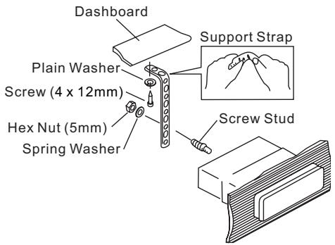 JENSEN VOYAGER JDV8035 - DIN Front Mount (Method A) - 2