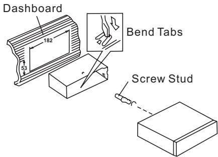 JENSEN VOYAGER JDV8035 - DIN Front Mount (Method A) - 1