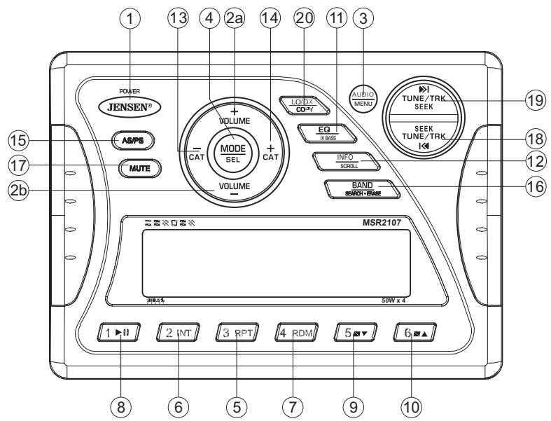 JENSEN VOYAGER MSR2107 - OPERACION DE RADIO SIRIUS - 1