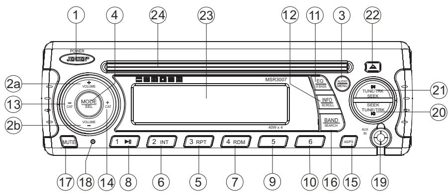 JENSEN VOYAGER MSR3007 - Turning the iPod On/Off - 2