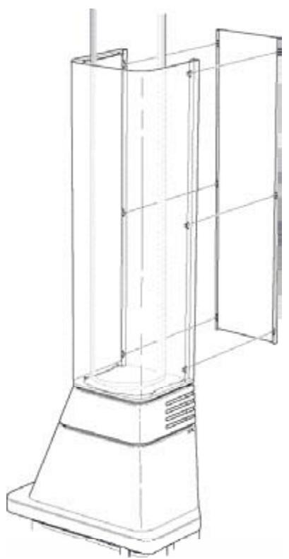 HANDOL H25T - Raccordement par le haut à travers un plafond intérieur - 4