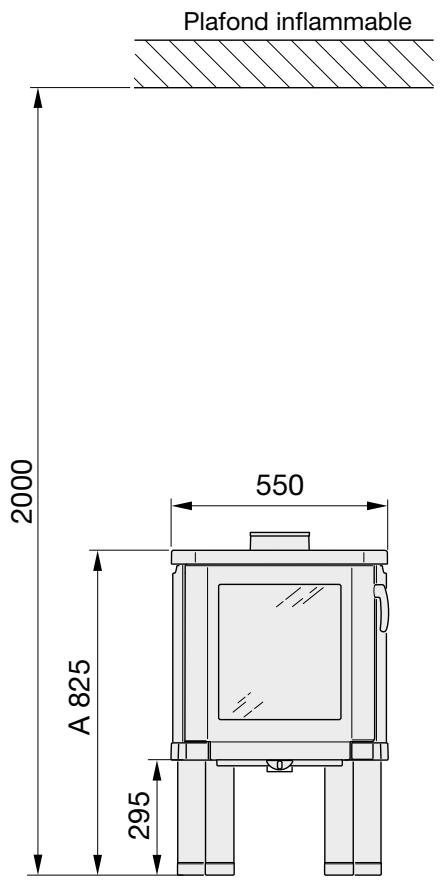 HANDOL H52 - Distances d'installation par rapport aux murs et au plafond - 1