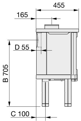 HANDOL H52 - Distances d'installation par rapport aux murs et au plafond - 2