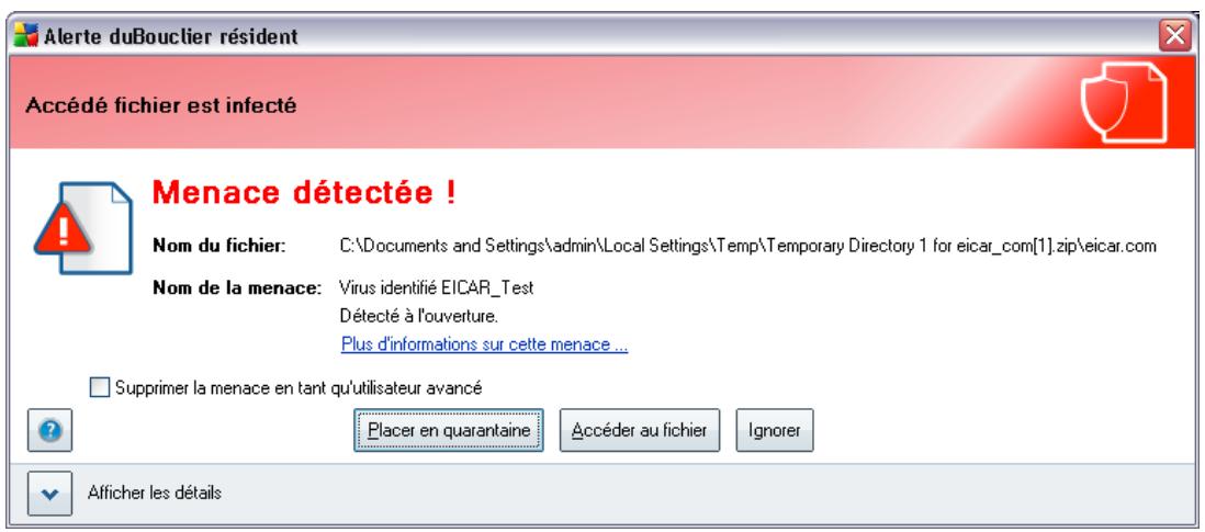 AVG ANTI-VIRUS PLUS PARE-FEU 9 - Détection du bouclier résident - 1
