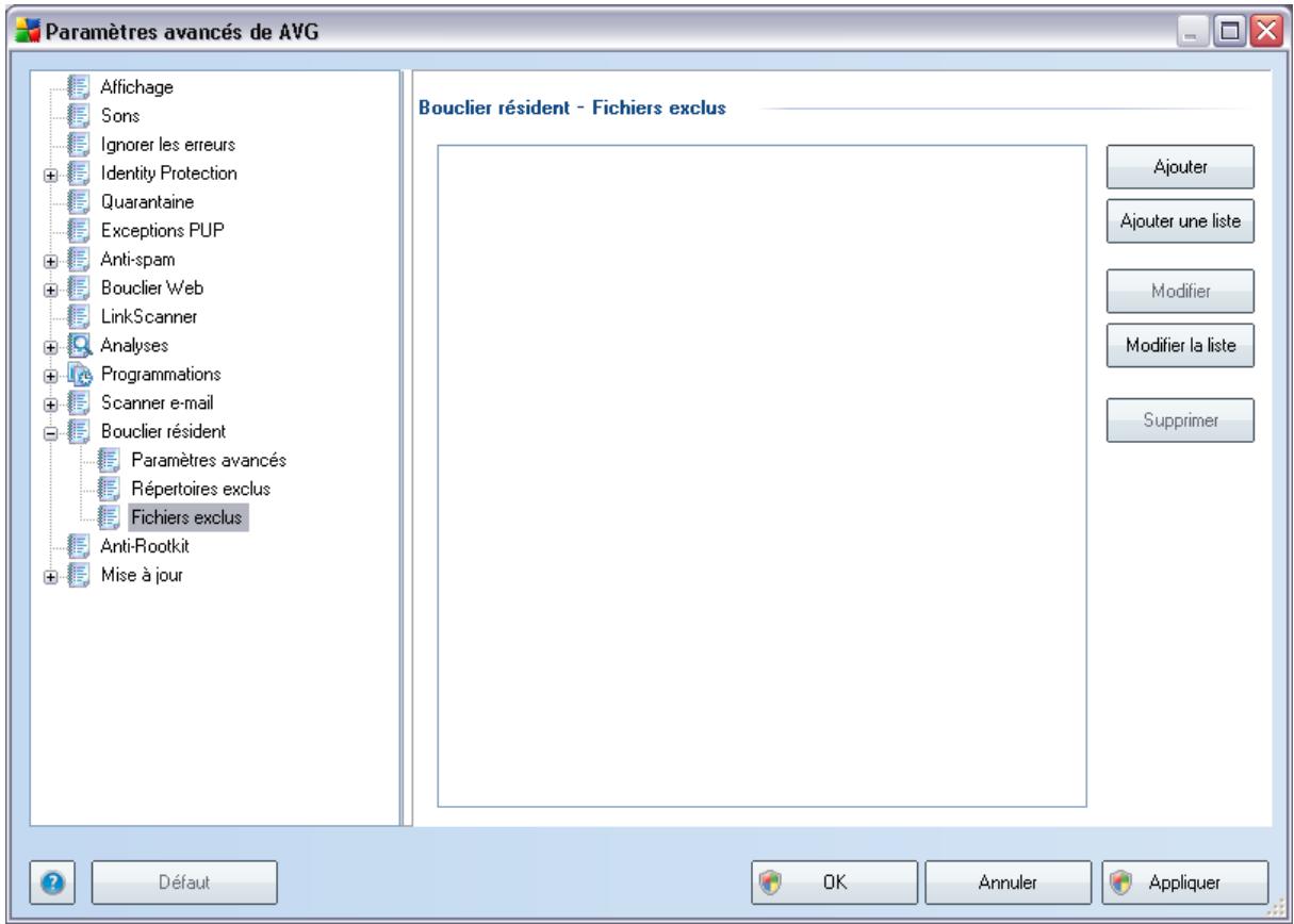 AVG ANTI-VIRUS PLUS PARE-FEU 9 - Fichiers exclus - 1