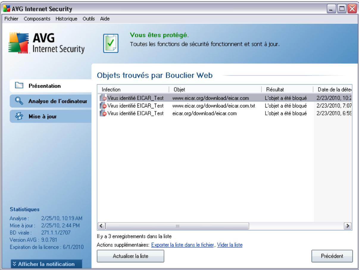 AVG ANTI-VIRUS PLUS PARE-FEU 9.0 - Détection du bouclier web - 2