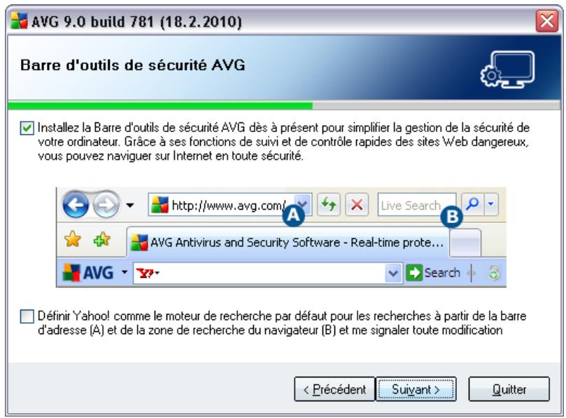 AVG ANTI-VIRUS PLUS PARE-FEU 9.0 - Barre d'outils de sécurité AVG - 1
