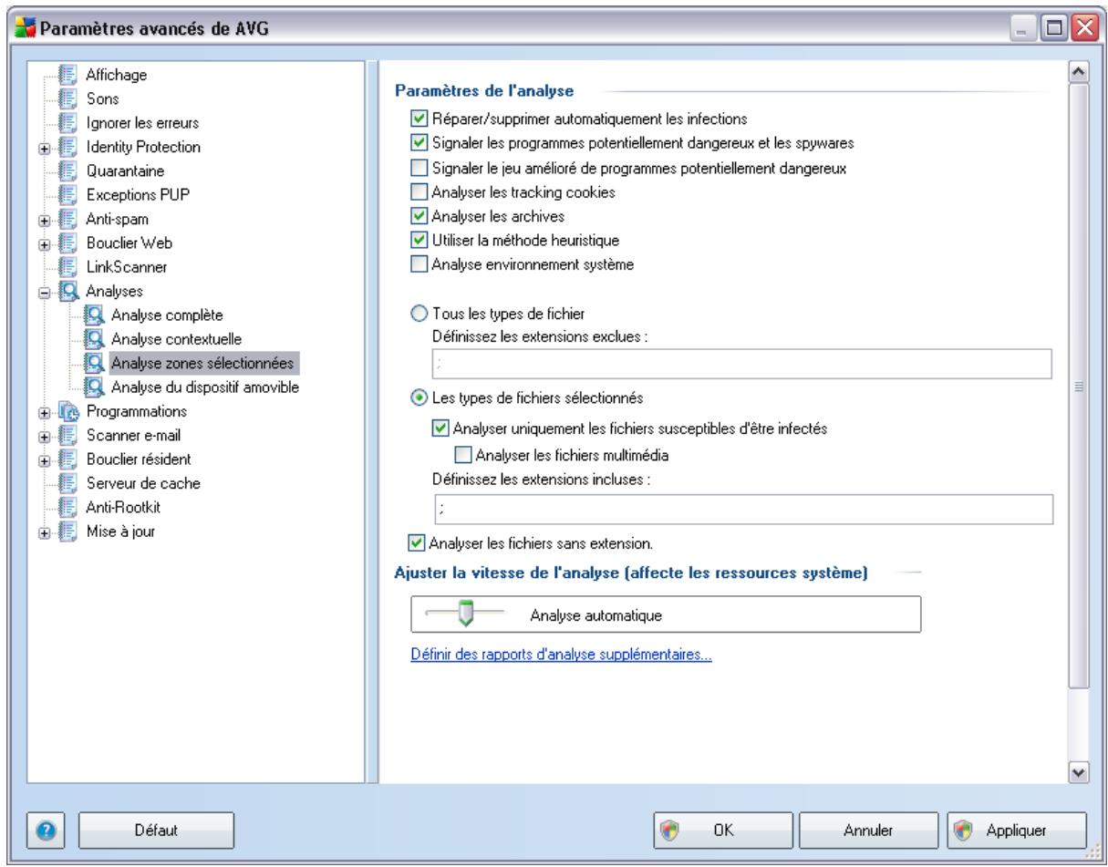 AVG ANTI-VIRUS PLUS PARE-FEU 9.0 - Analyse zones sélectionnées - 1