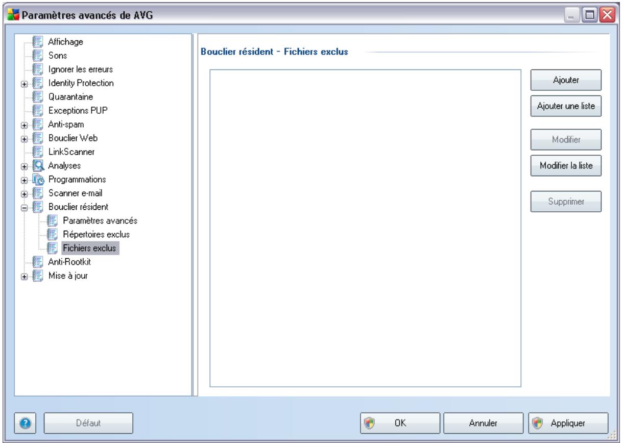 AVG INTERNET SECURITY - Fichiers exclus - 1