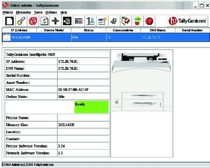 TALLY 9045N - TGNet Admin administration program - 1