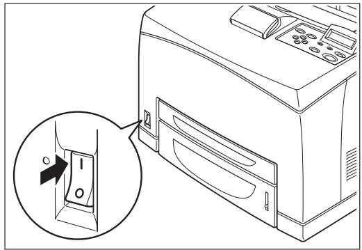TALLY 9045N - Turning the Printer On - 1