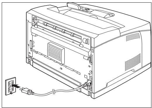 TALLY 9045N - Netzkabel anschlieben - 2
