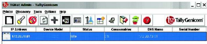 TALLY 9045N - Programma di amministrazione TGNet Admin - 1