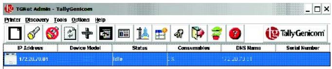 TALLY 9045N - Programa de Administração TGNet Admin - 1