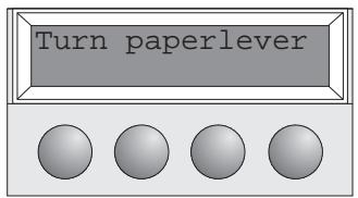 TALLY T2030 - Setting the print head gap - 16