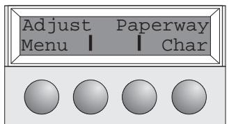 TALLY T2030 - Setting the first printing line (TOF) - 2