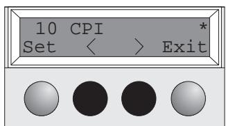 TALLY T2030 - Setting the character pitch - 5