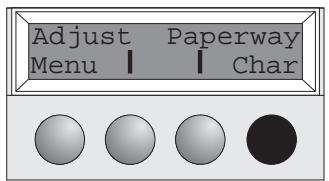TALLY T2030 - Setting the character pitch - 1