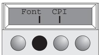 TALLY T2030 - Selecting a font - 3