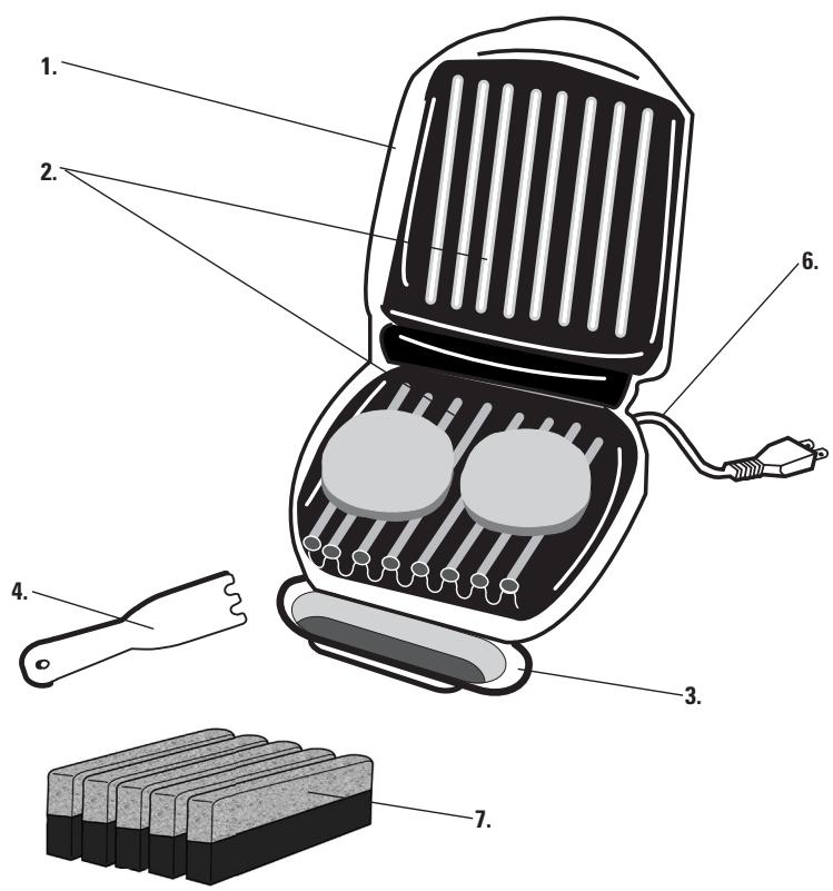 GEORGE FOREMAN GR10B - Le produit peut différer légèrement de celui illustré. - 1