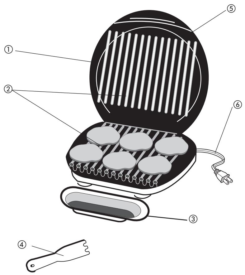 GEORGE FOREMAN GR36P - Product may vary slightly from what is illustrated. - 1
