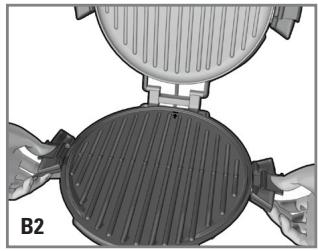 GEORGE FOREMAN GRP106BPB - Fixation des plaques du GRIL - 2