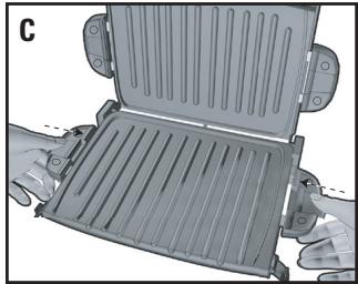 GEORGE FOREMAN GRP72CTBCAN - ATTACH THE GRILL PLATES - 2