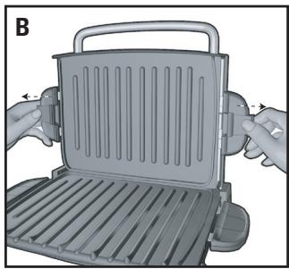 GEORGE FOREMAN GRP72CTBCAN - ATTACH THE GRILL PLATES - 1