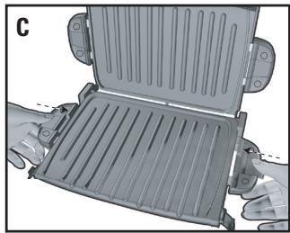 GEORGE FOREMAN GRP72CTTSCAN - ATTACH THE GRILL PLATES - 2