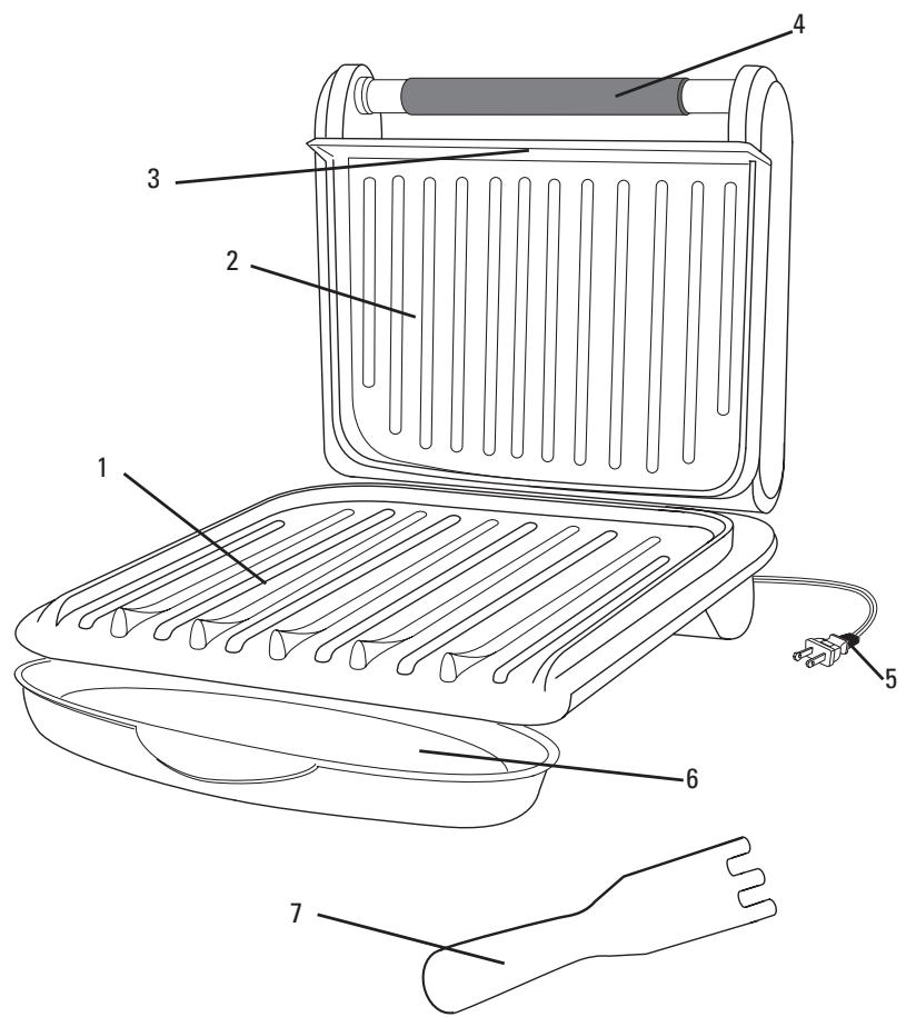GEORGE FOREMAN GRV120BCAN - Product may vary slightly from what is illustrated. - 1