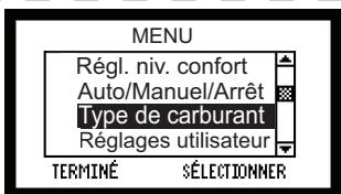 QUADRA FIRE MTVIAE-CE-MBK - Choix du type de combustible - 2