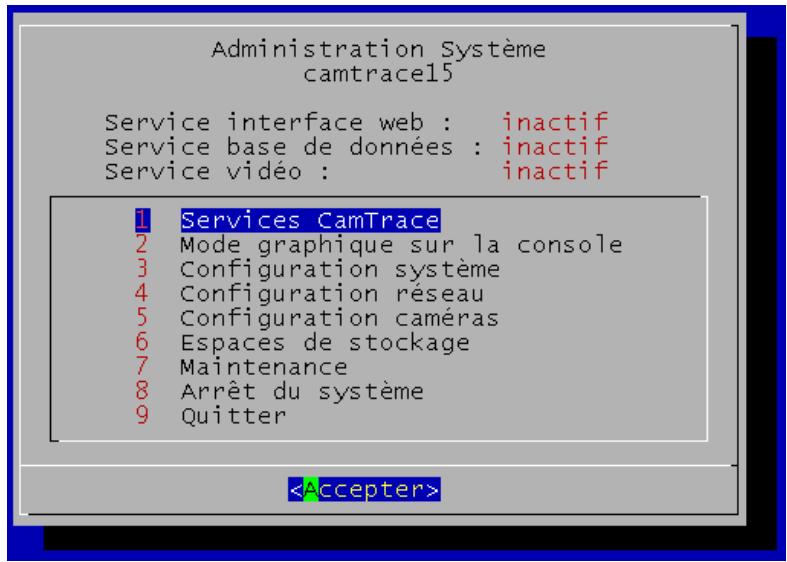 CAMTRACE V 3.8.X - Installation tcp/ip du serveur (avec menucam) - 1