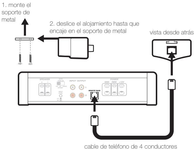 AUDIO DESIGN IX500.1 - ZXRC CONTROL REMOTO DE BAJOS (se vende por separado) - 2