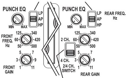 AUDIO DESIGN P400-A - CROSSOVER-FREQUENZ EINSTELLLEN - 1