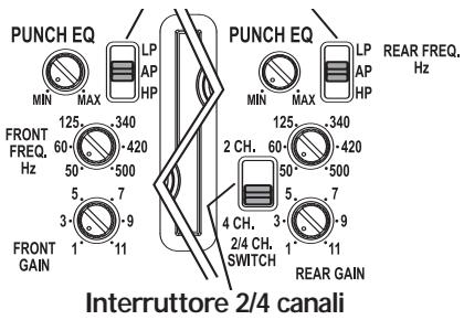 AUDIO DESIGN P400-A - REGOLAZIONE DELLA FREQUENZA DI INCROCIO - 1
