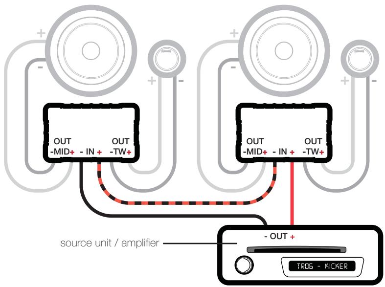 AUDIO DESIGN QS65.2 - Crossover in 2-way configuration | Two component sets per channel - 1