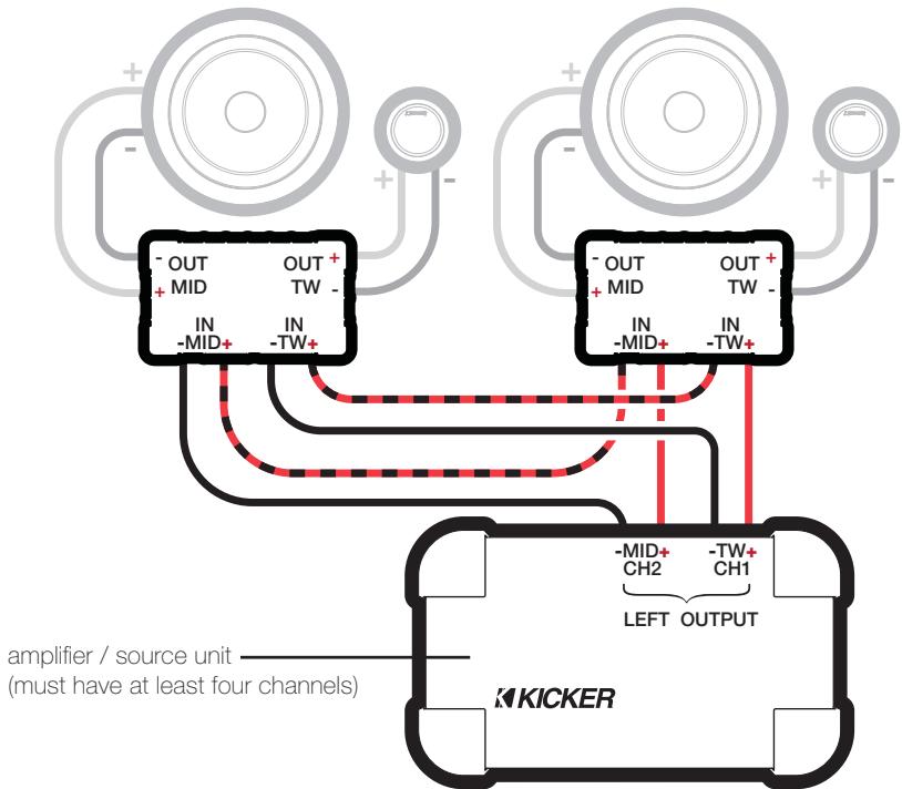 AUDIO DESIGN QS65.2 - Crossover in bi-amp configuration | One channel per component set - 1