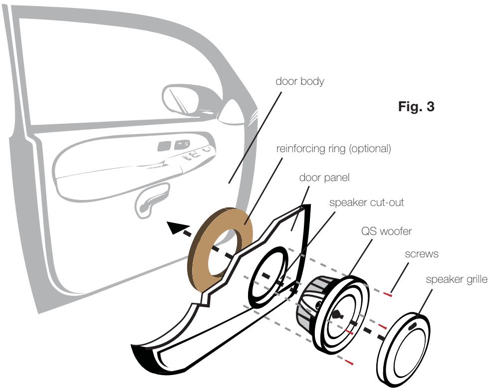 AUDIO DESIGN QS65.2 - WOOFER MOUNTING - 1