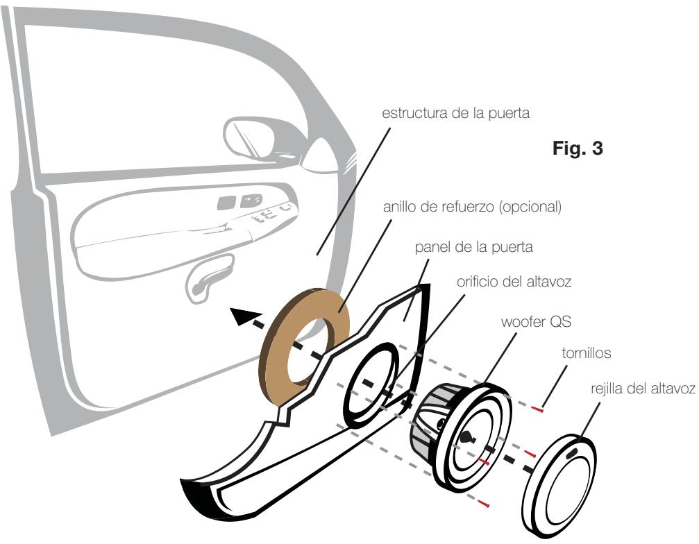 AUDIO DESIGN QS65.2 - MONTAJE DEL WOOFER - 1